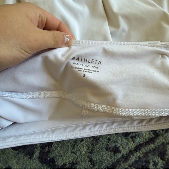 Athleta Match Point Tennis Skort Sz S Workout Activewear Athlesuire High-Rise - Picture 7 of 10